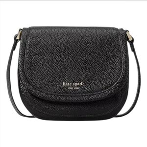 Kate Spade Roulette Leather Small Saddle Crossbody